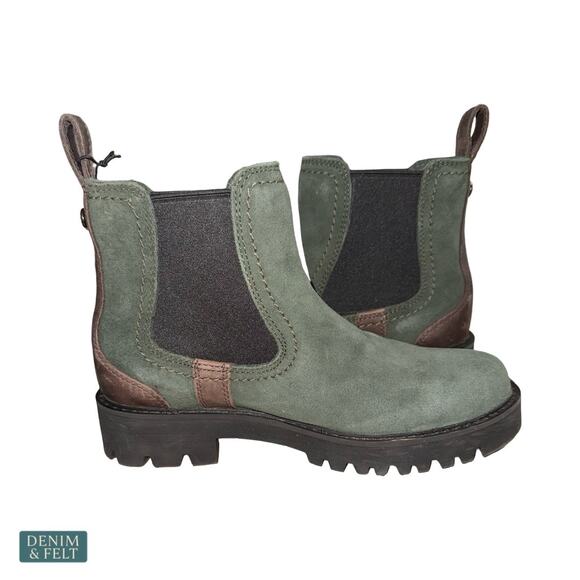 NEW Ariat Wexford Lug Waterproof Chelsea Boot Forest Green Chunky Sole Outdoor - Picture 11 of 15